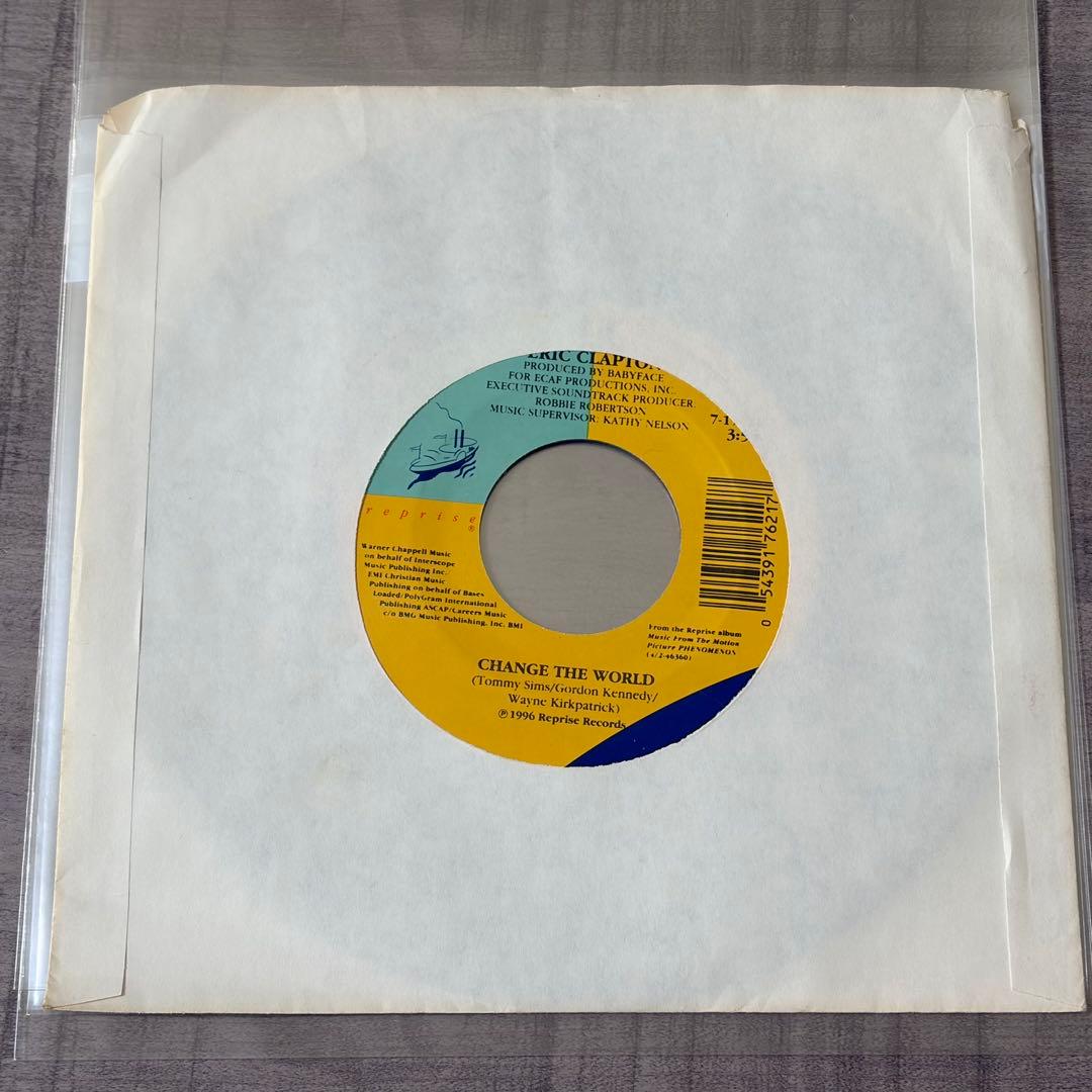 7インチ 7EP Eric Clapton Change The World