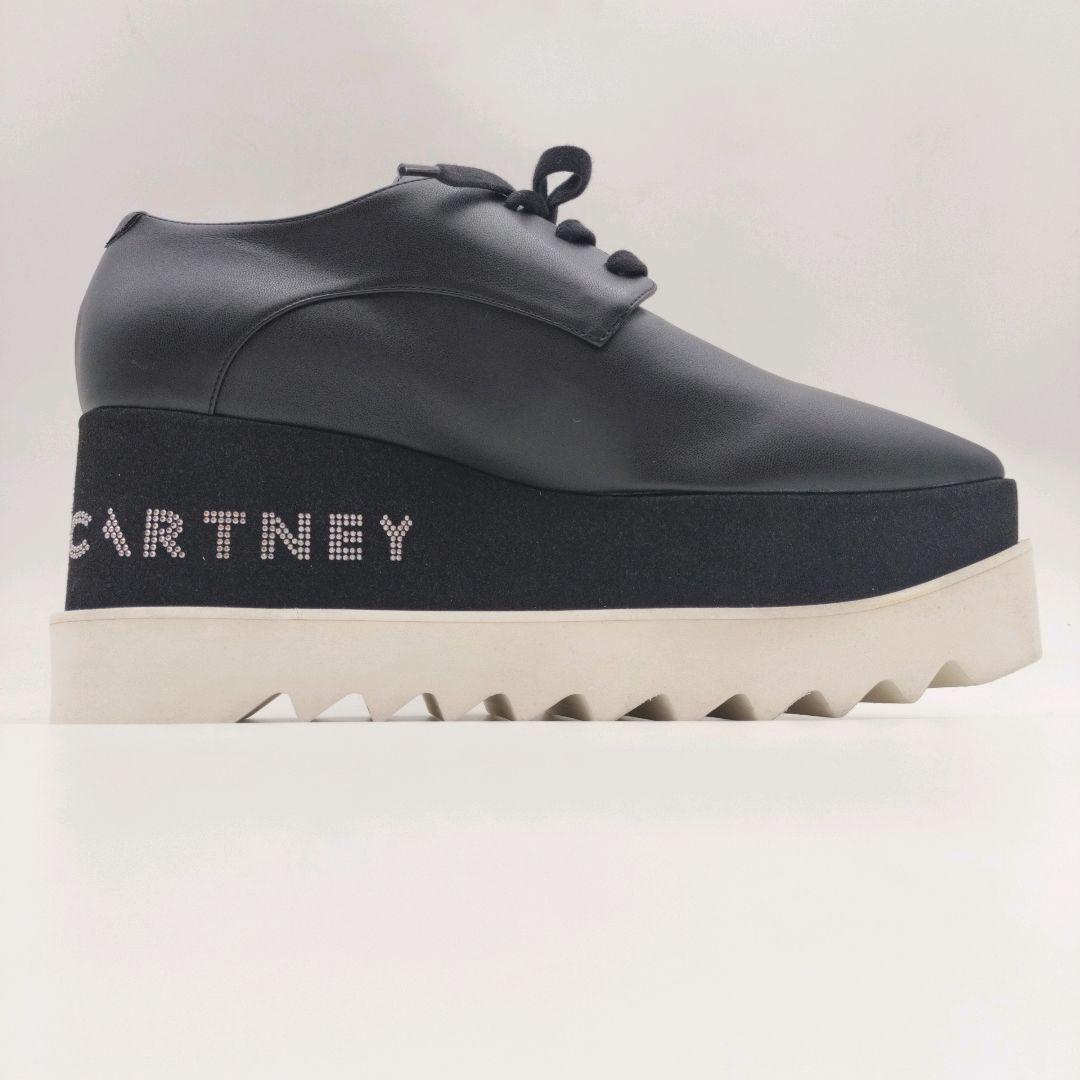 【現行・美品】ステラマッカートニー エリス 厚底 ストーン スニーカー 黒 38