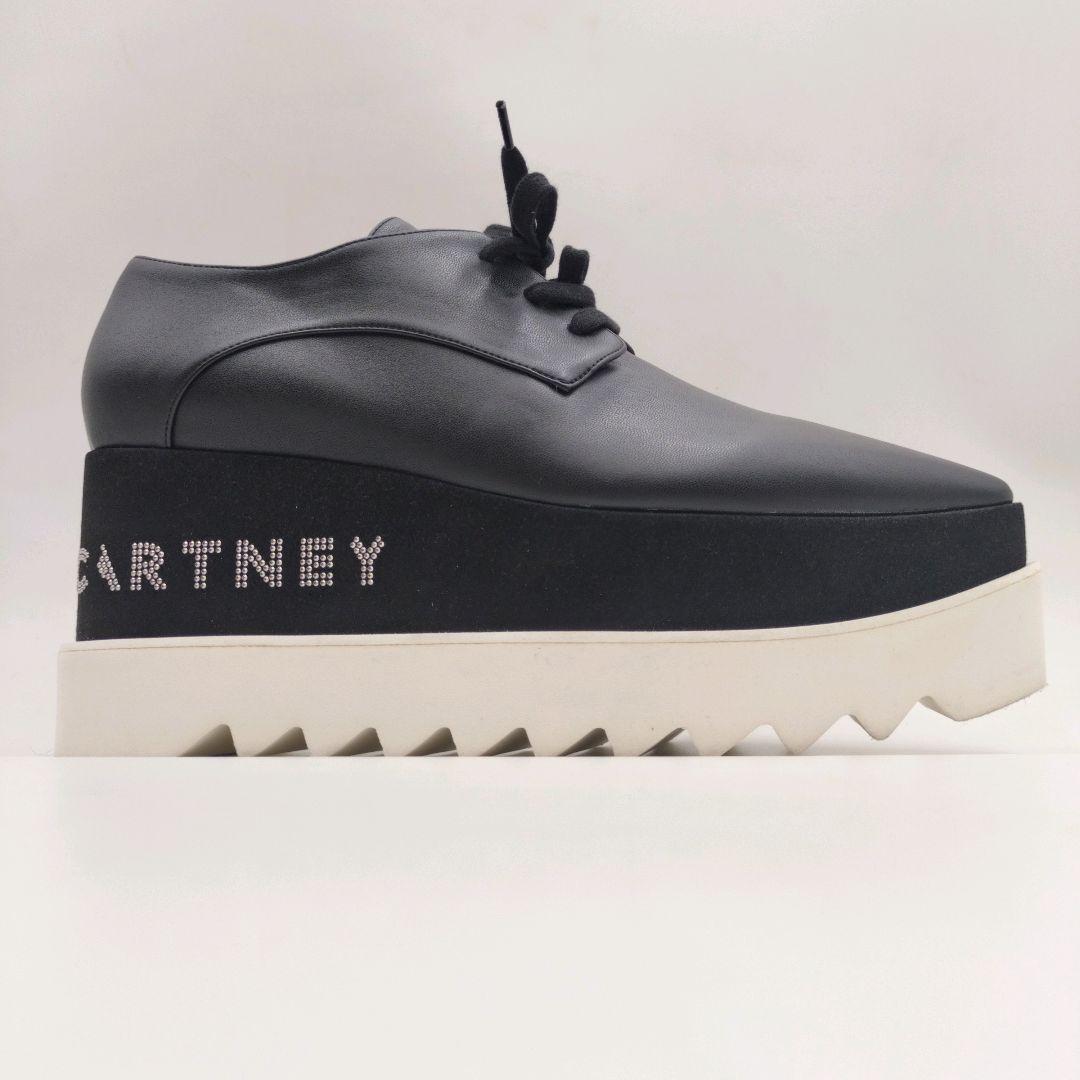 【現行・美品】ステラマッカートニー エリス 厚底 ストーン スニーカー 黒 38