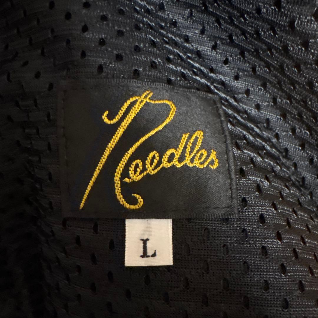 Needles別注 TrackPant PolySmooth Navy×Gray