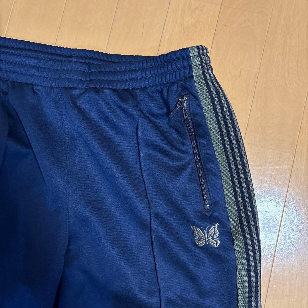 Needles別注 TrackPant PolySmooth Navy×Gray