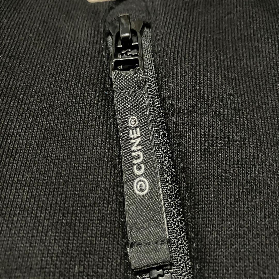 CUNE キューン 裏毛のPコート 黒 サイズ2