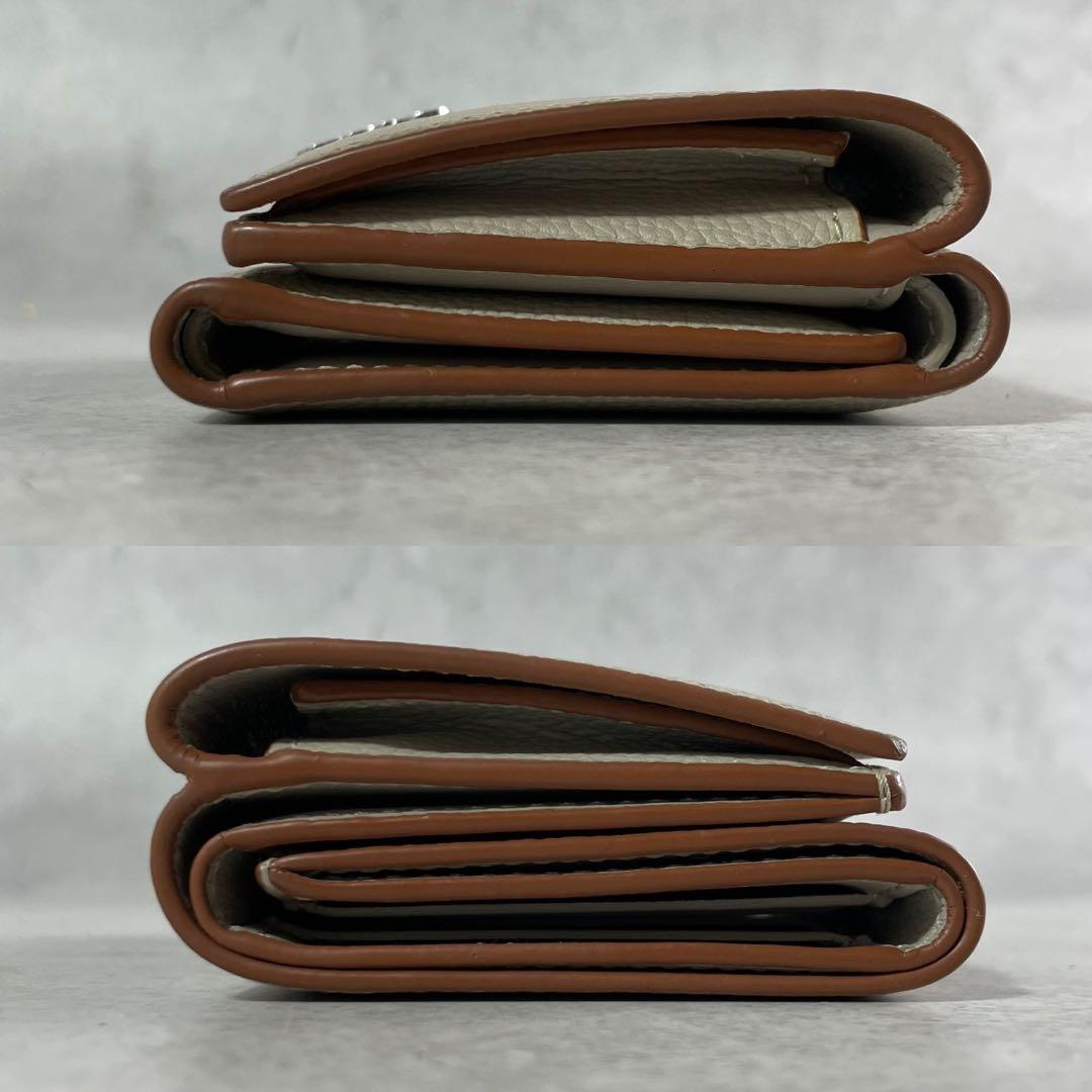 LOEWE ロエベ アナグラム トライフォールド 三つ折り財布 トープ