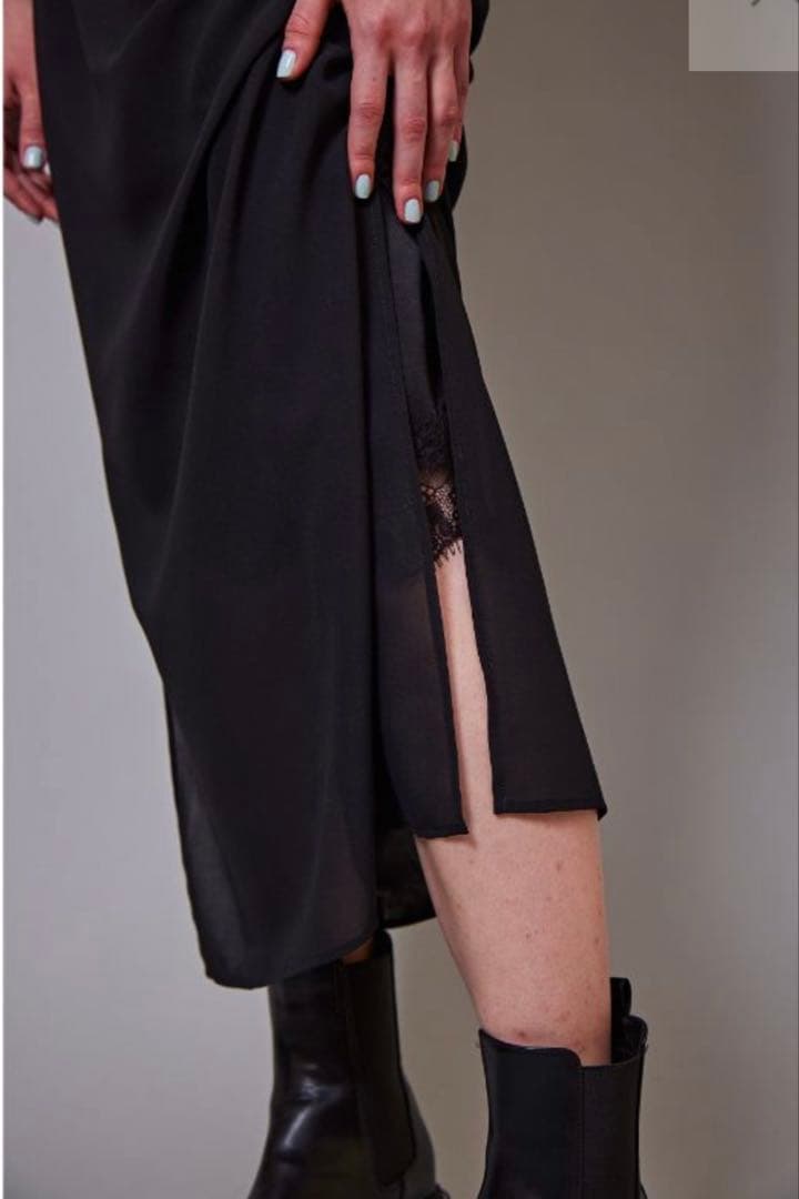 RITSUKO SHIRAHAMA 24冬コレクション 異素材ワンピ ほぼ未使用