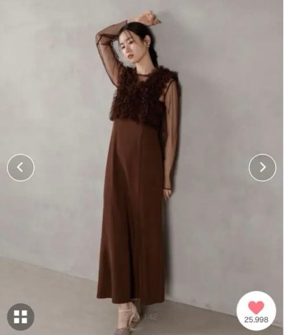 【U☺︎ 】kana ドレス 結婚式 お呼ばれ オケージョンドレス　Mサイズ