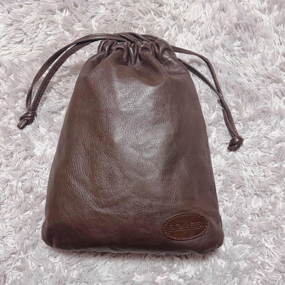 未使用★SOMES SADDLE ソメスサドル レザー BIGポーチ ブラウン