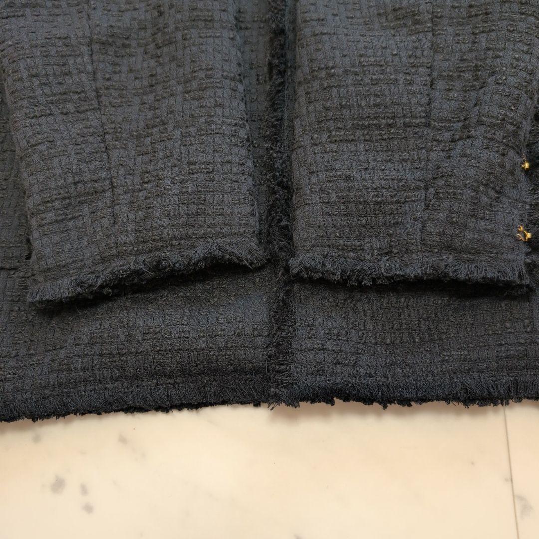 【美品】ガリャルダガランテ ツイードジャケット コート 金ボタン　黒