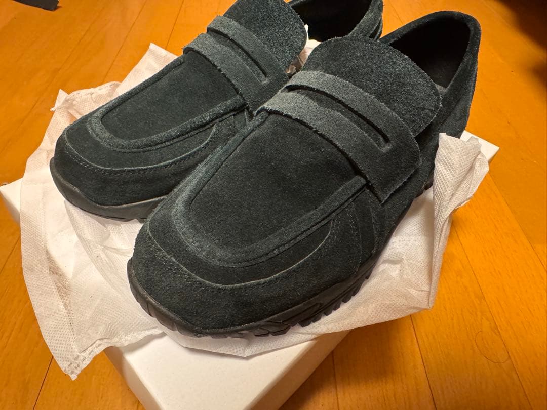 VIBRAM×OPENING ACT リアルレザースウェードローファースニーカー