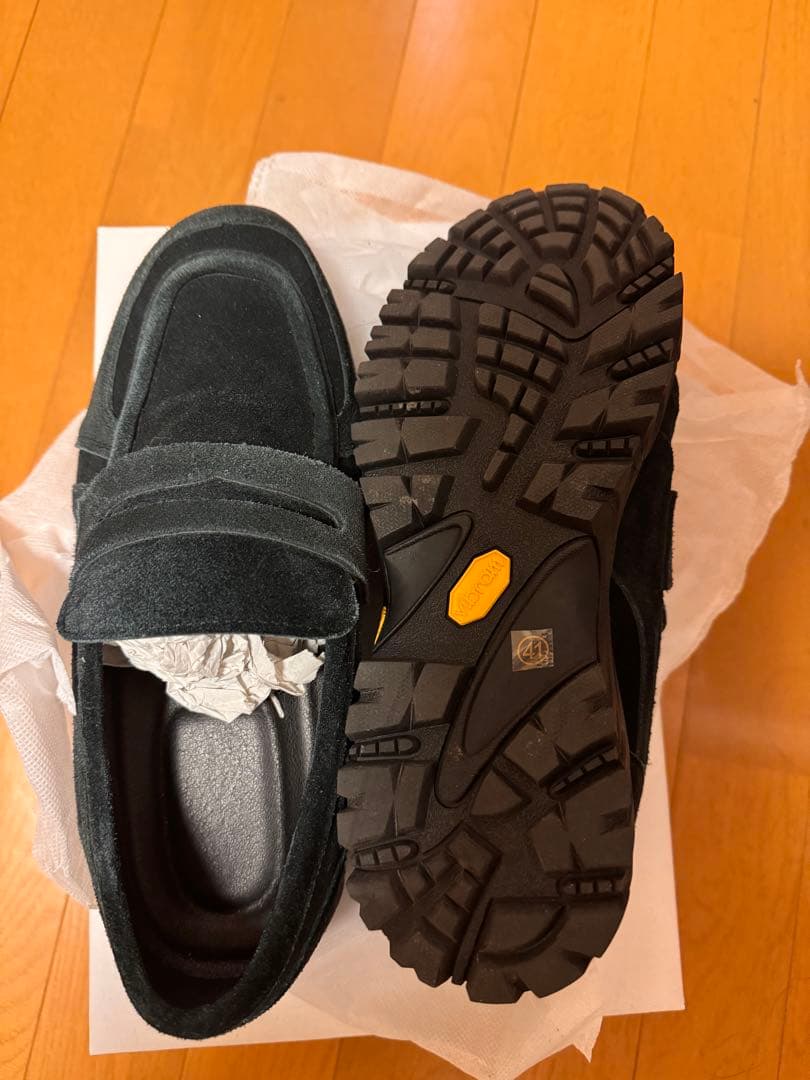 VIBRAM×OPENING ACT リアルレザースウェードローファースニーカー