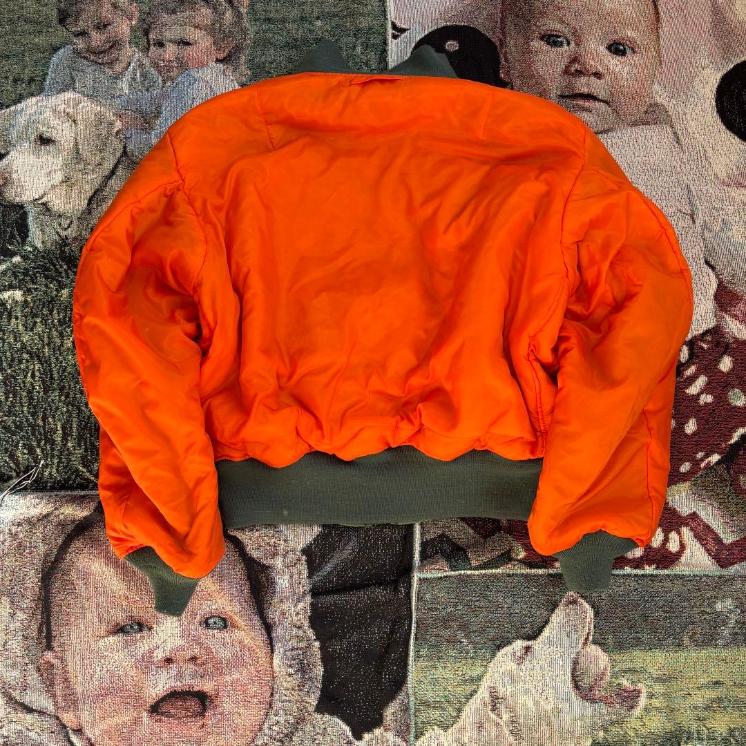 80s〜90s ma-1 vintage TALON ZIP silv