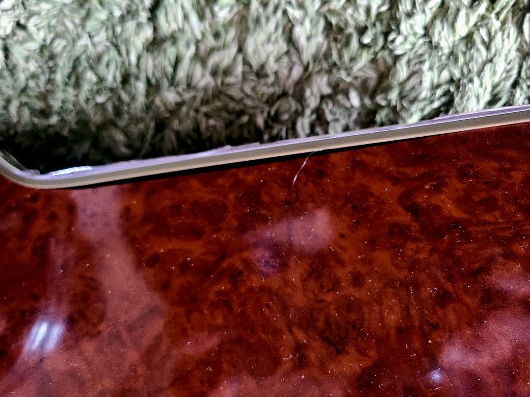 17クラウン専用　茶木目調フロントテーブル