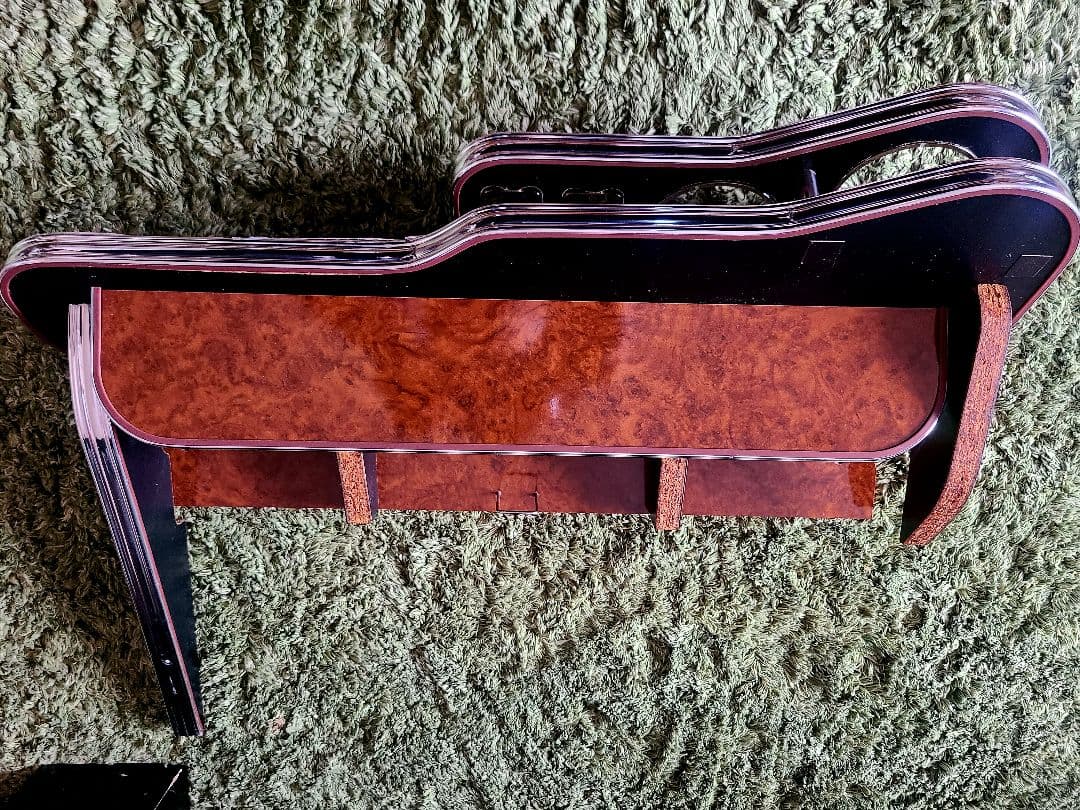 17クラウン専用　茶木目調フロントテーブル