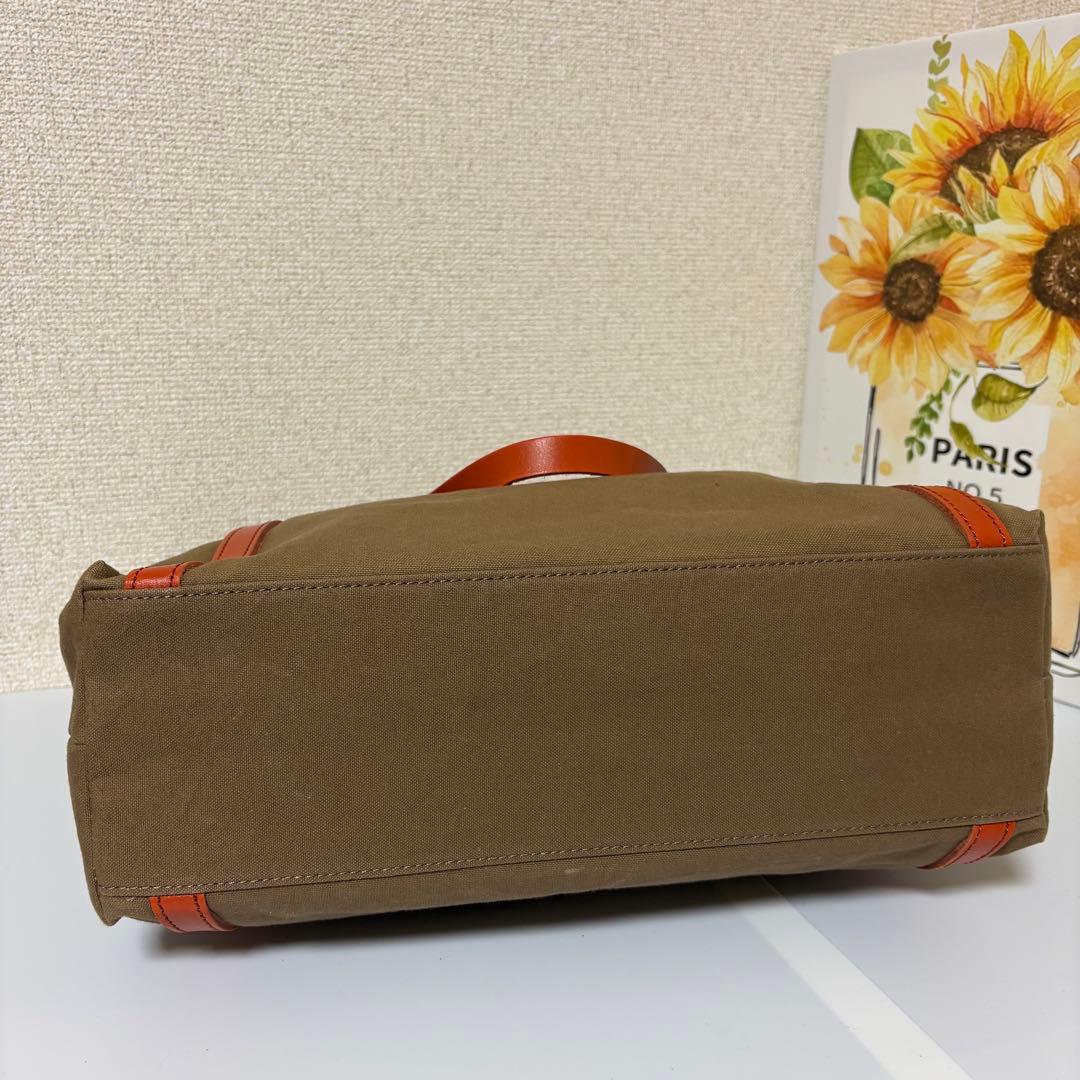 未使用品☆キソラ kissora トートバッグ 帆布 キャンバス レザー2way