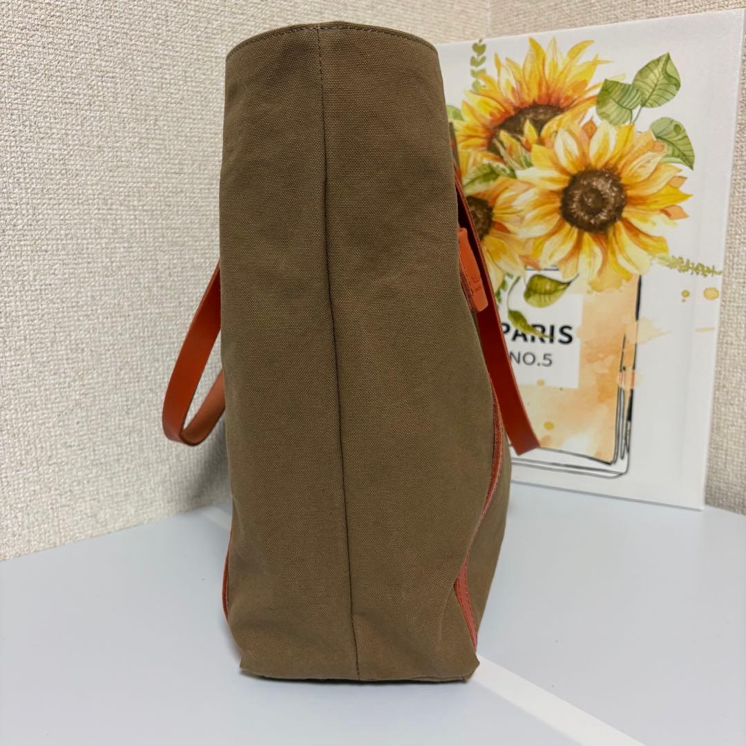 未使用品☆キソラ kissora トートバッグ 帆布 キャンバス レザー2way