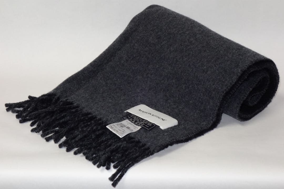 MAISON KITSUNE 大判 マフラー バージンウール