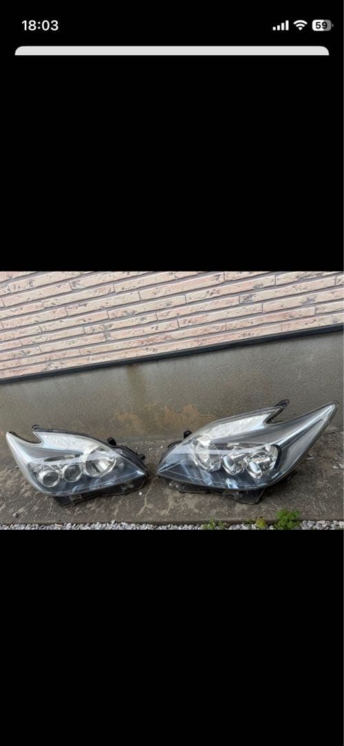 30 前期　プリウス LED ヘッドライト 左右セット コンピューター付き