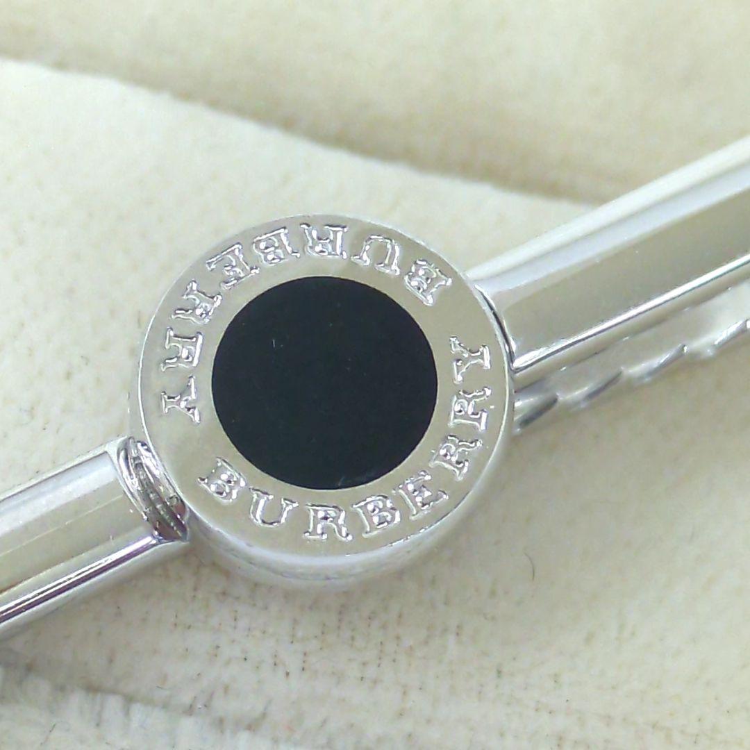 BURBERRY バーバリー タイピン ネクタイピン シルバーカラー ブラック
