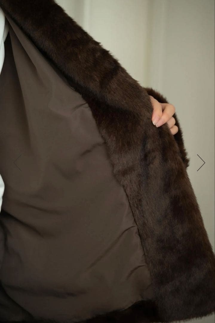 karry エコファー コート ブラウン 今期 新品未使用