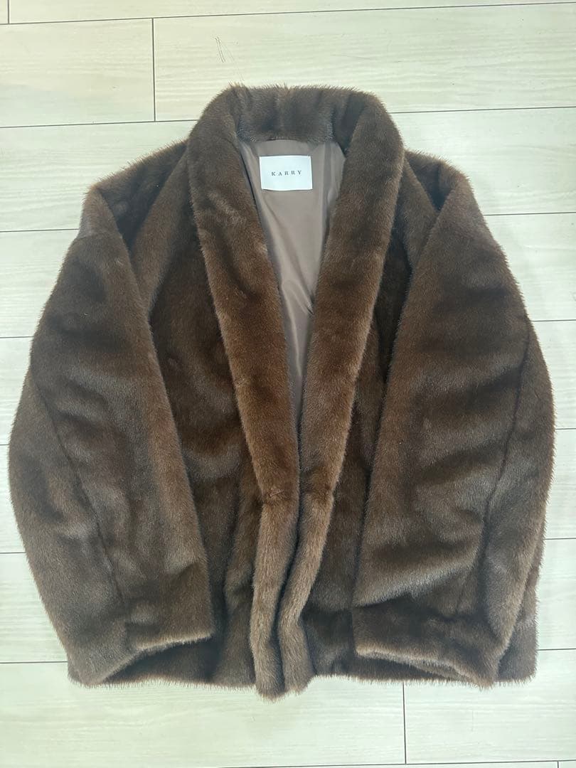 karry エコファー コート ブラウン 今期 新品未使用
