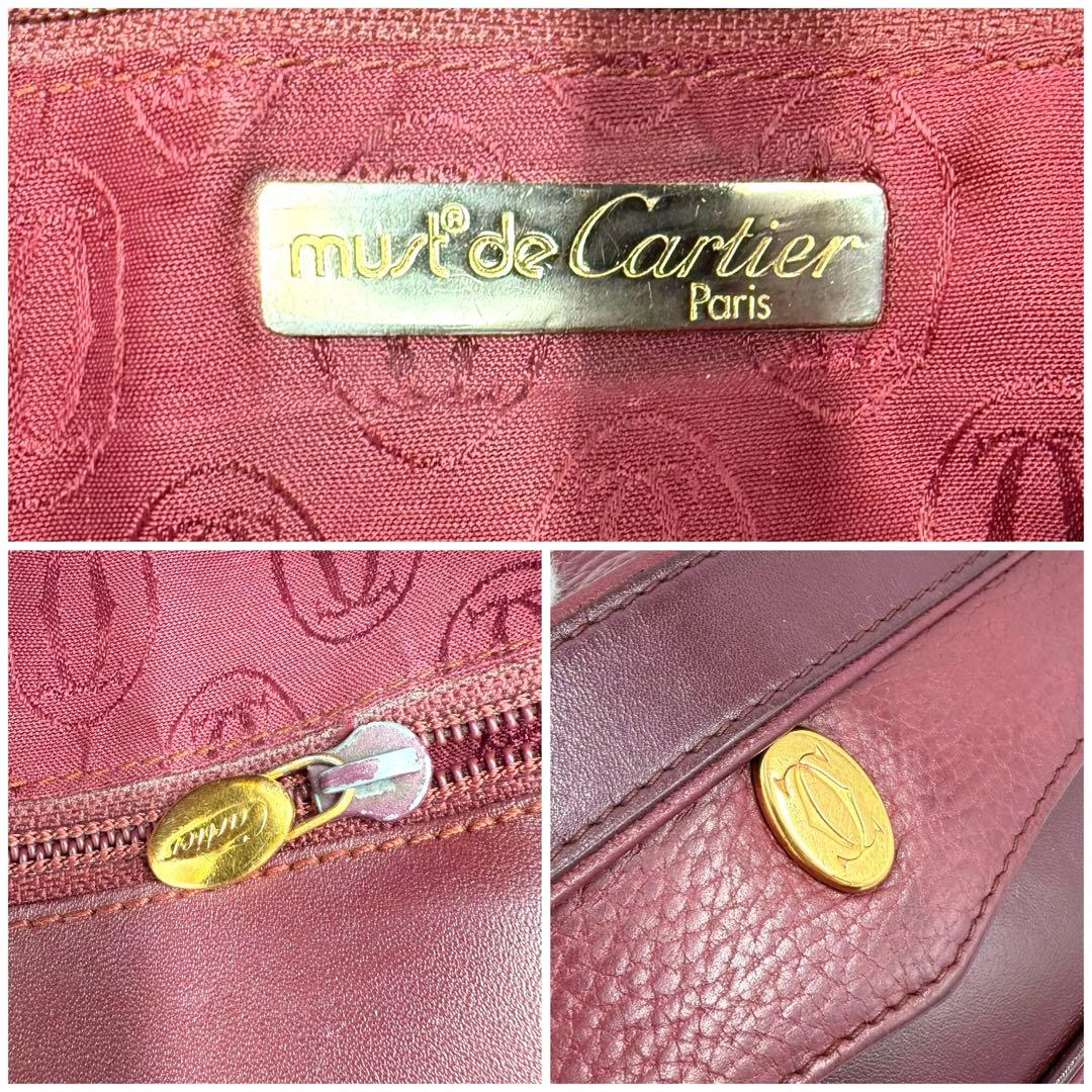 ✨良品✨Cartier カルティエ マストライン クラッチバッグ ボルドー