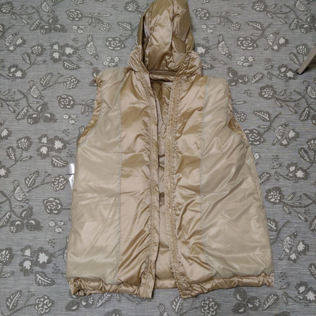 自由区　ダウンベスト 　ホワイトダック　オンワード樫山　大きい　サイズ44