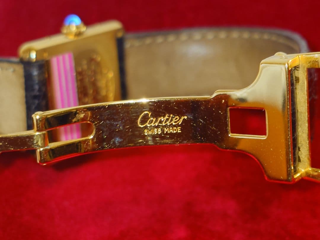 カルティエ マストタンク ヴェルメイユ アラビア文字盤 LM