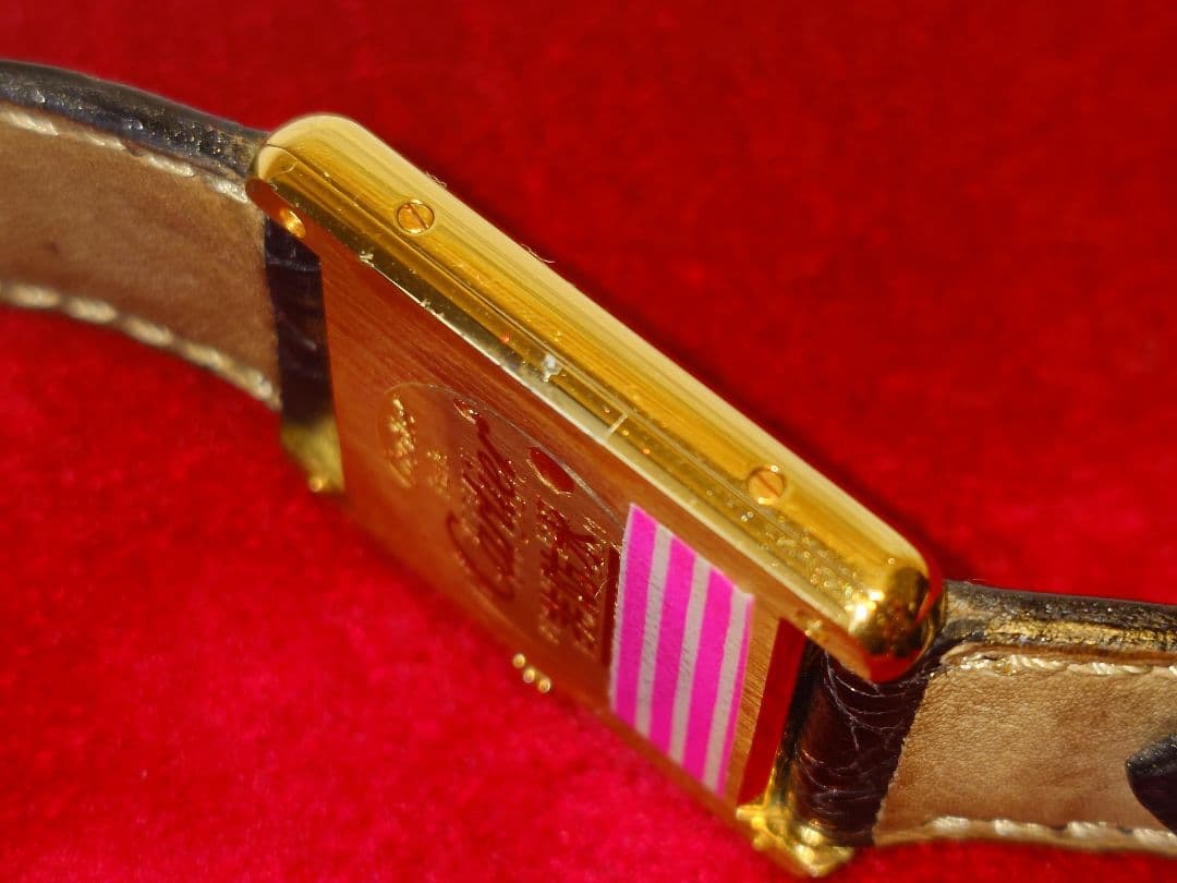 カルティエ マストタンク ヴェルメイユ アラビア文字盤 LM