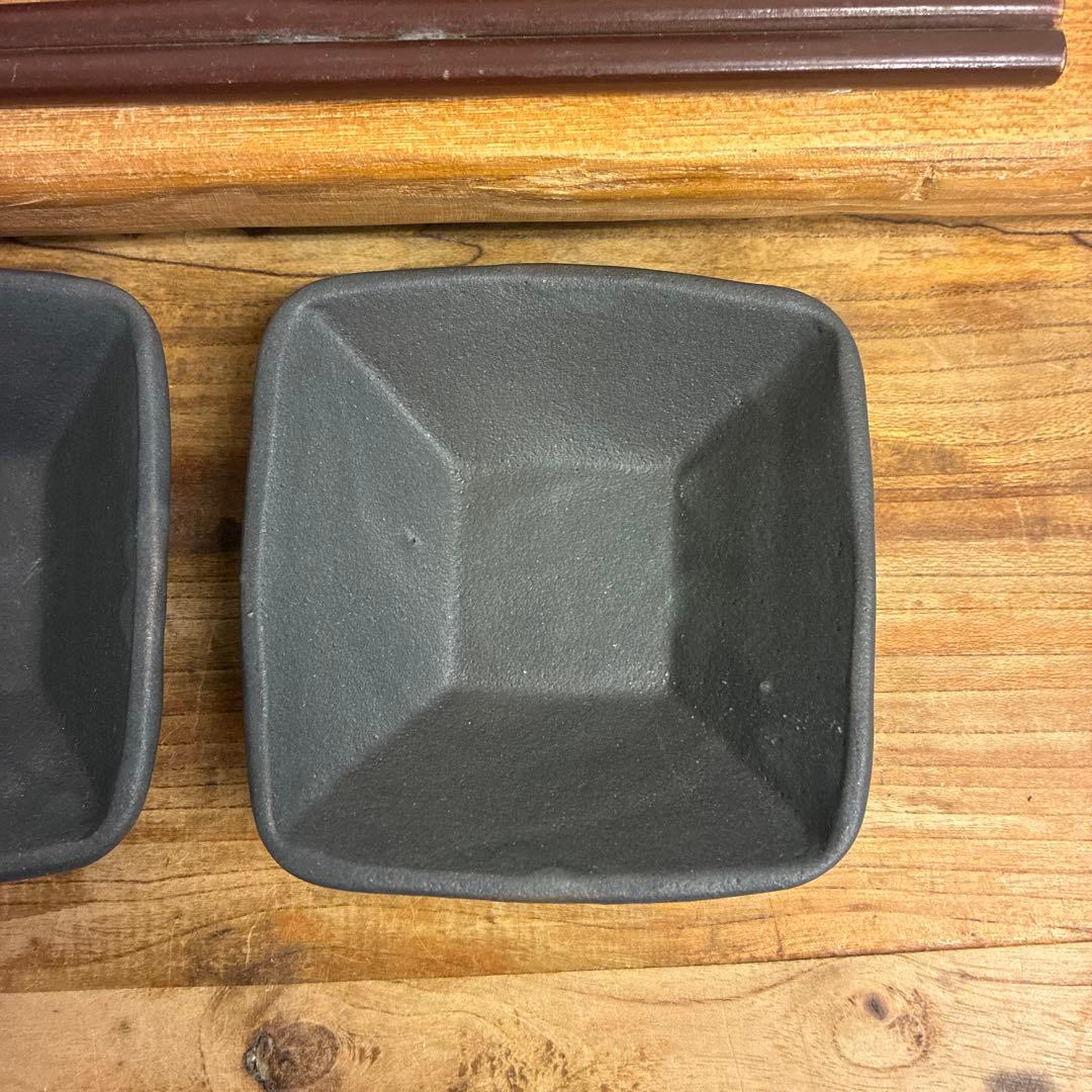 ちゃーさん新品　陶器　陶芸作家　豆皿4個　540