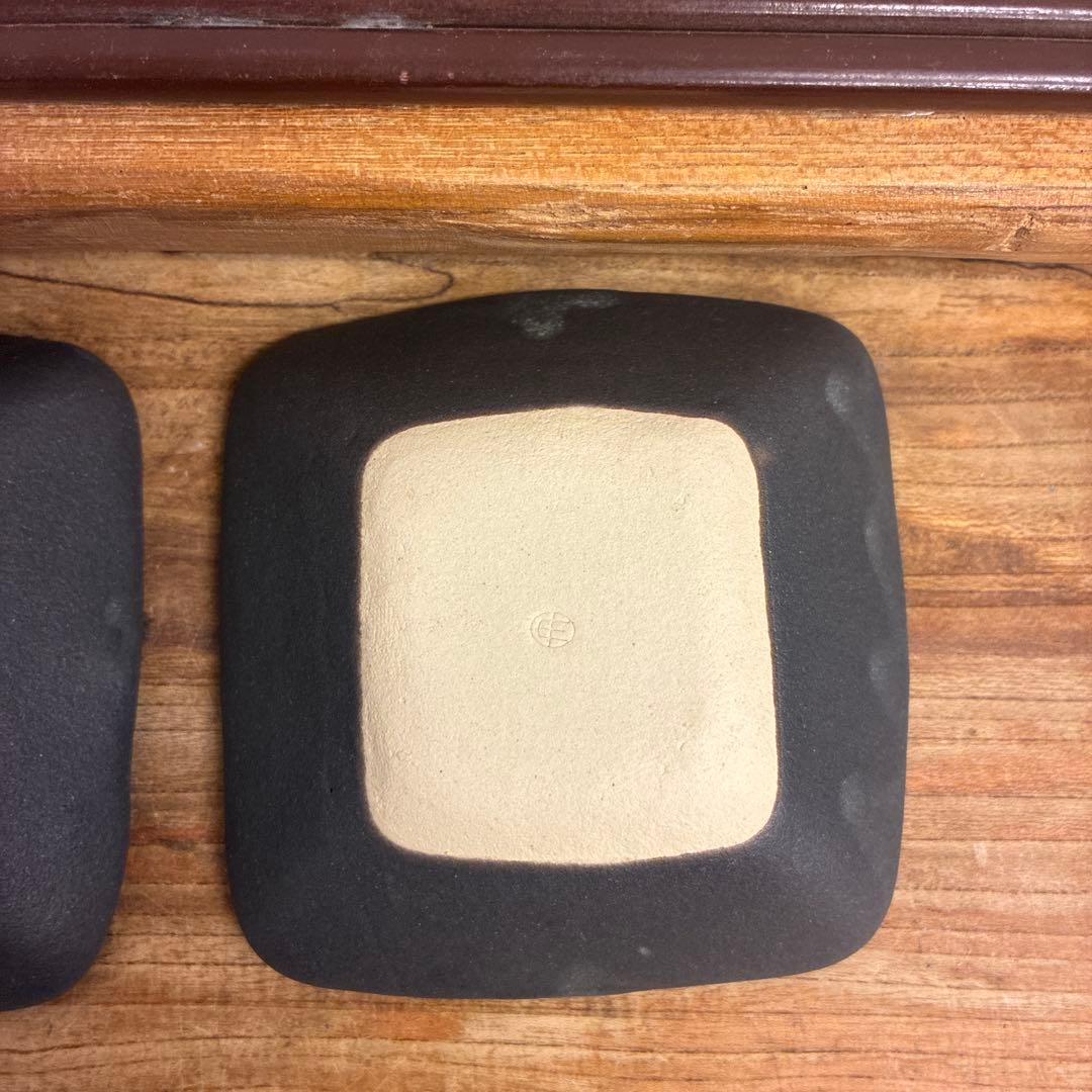 ちゃーさん新品　陶器　陶芸作家　豆皿4個　540