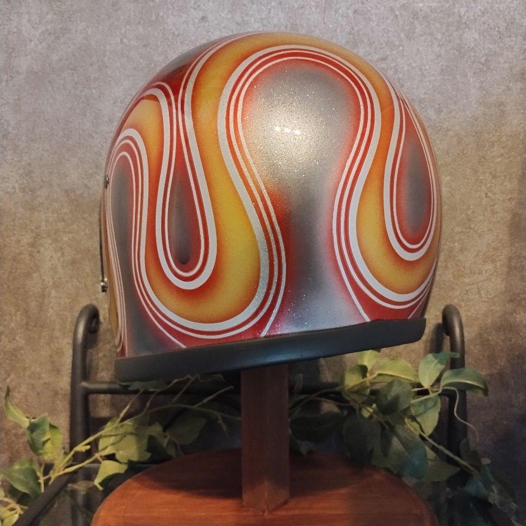 新品　カスタムペイント　フルフェイスヘルメット　ボバー　チョッパー　バイク