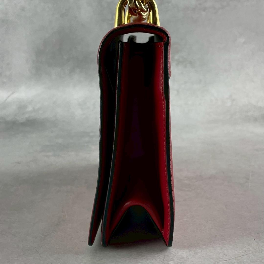 超希少美品⭐︎PRADA プラダ サフィアーノ 赤 レザー ショルダーバッグ