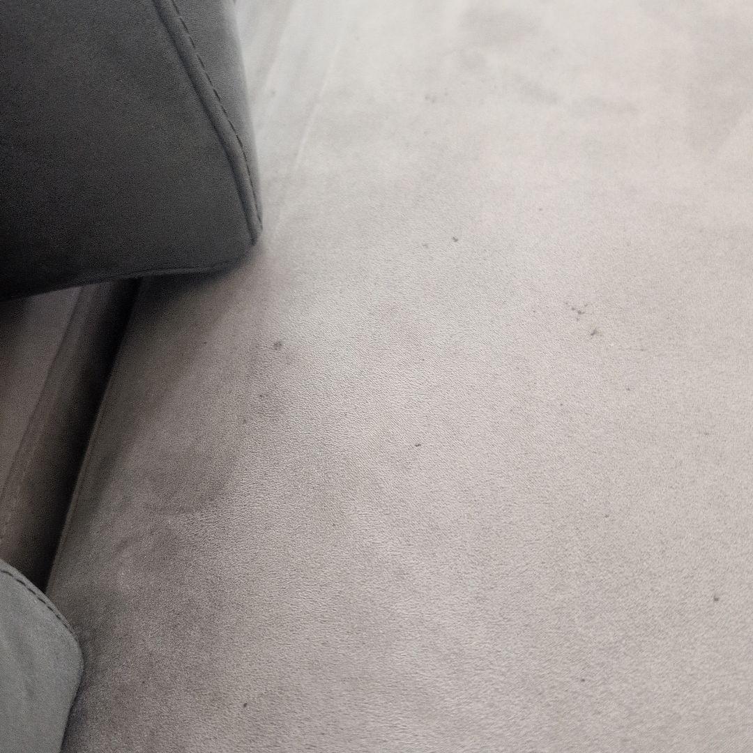 グレー スエード アイランドソファセット