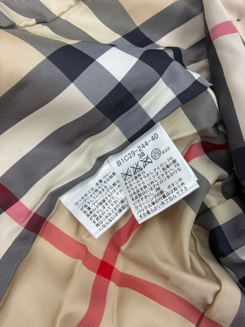 Burberry バーバリー トレンチコート ベージュ 38 ノバチェック