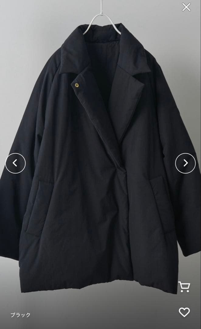 新品　タグ付き　ピュアルセシン　テーラード中綿ジャケット　②