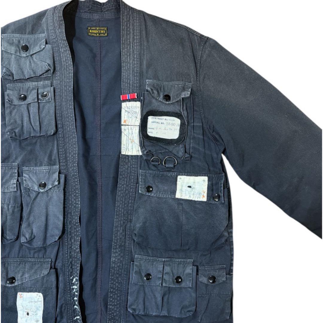 KAPITAL KOUNTRY フィッシング KIMONO シャツ ミリタリー