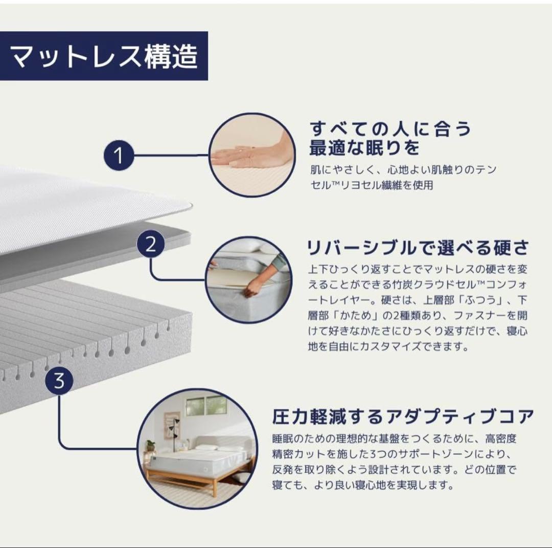 【12月6日以降発送予定】コアラマットレス　クイーンサイズ