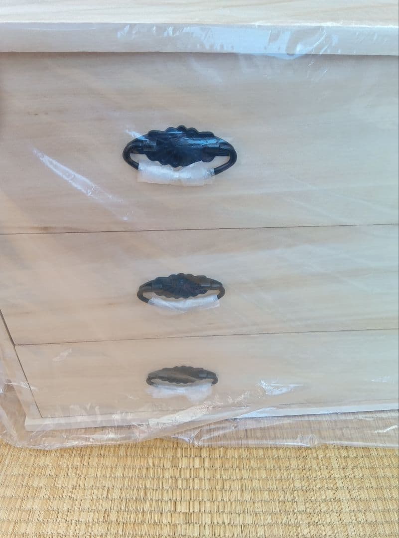 総桐衣装タンス　TSUDA 木製 3段衣装ケース　桐タンス