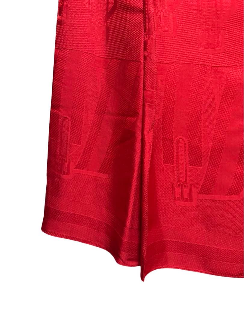 『美品』HERME'S フレアスカート 34 赤