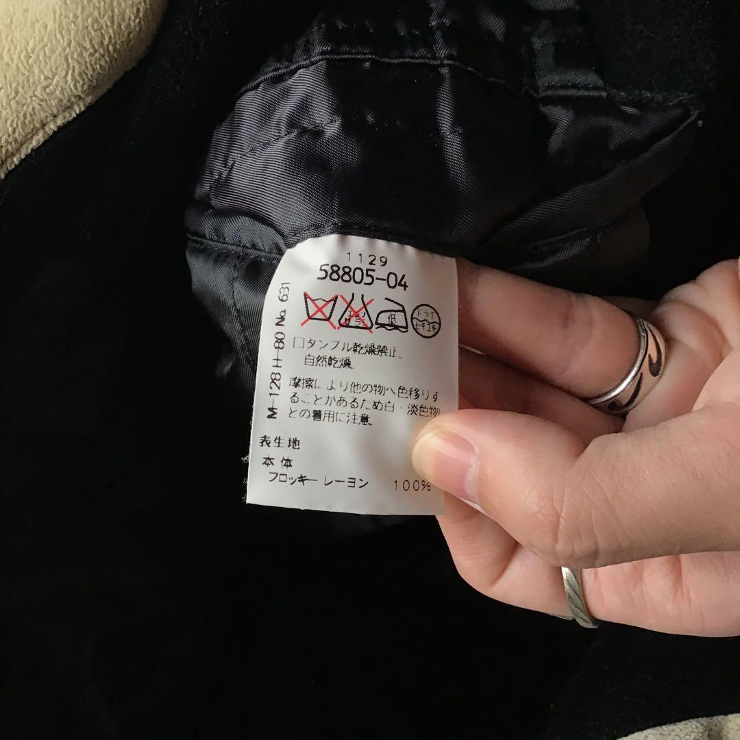 santafe サンタフェ スタジャン　ブラック　黒　中わた　胸ロゴ　刺繍