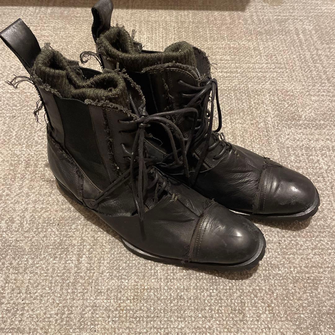 【alfredobannister】 レザー ハイカットブーツ 黒