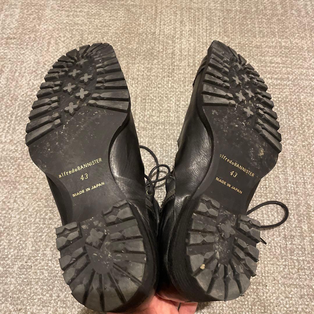 【alfredobannister】 レザー ハイカットブーツ 黒