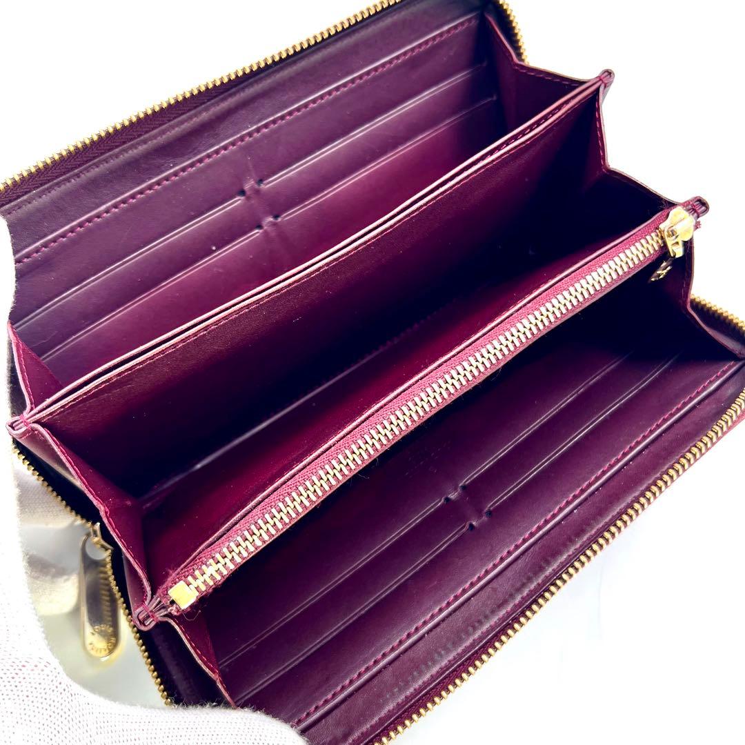 ルイヴィトン ヴェルニ ワイン ジッピーウォレット M93522