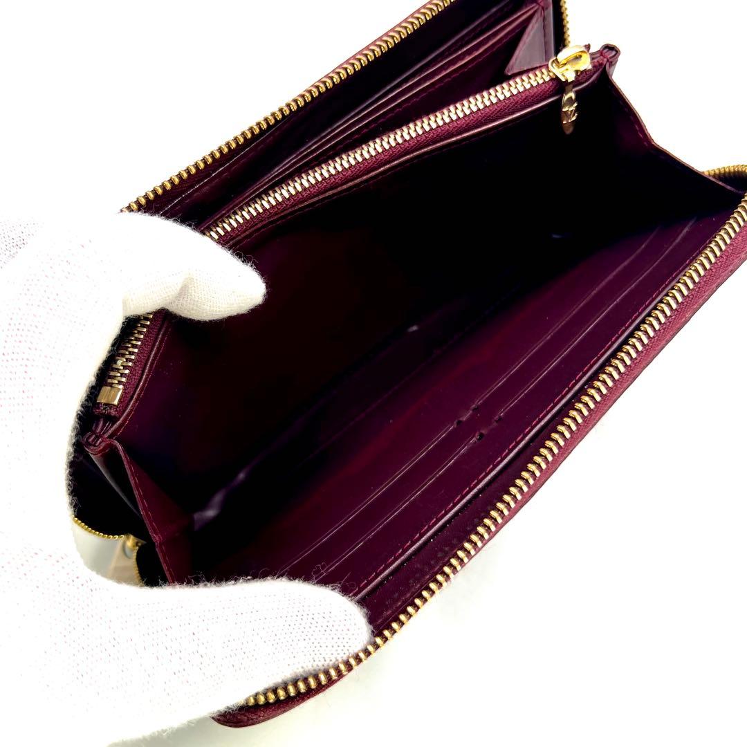 ルイヴィトン ヴェルニ ワイン ジッピーウォレット M93522