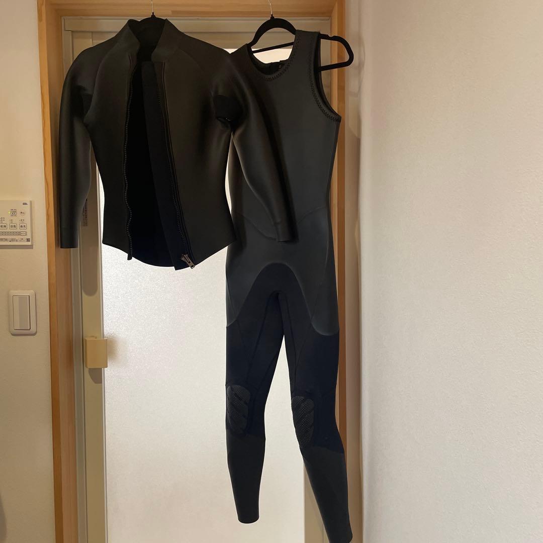 ブラック ロングジョン＋ジャケット ウェットスーツ　アックス好きな方に