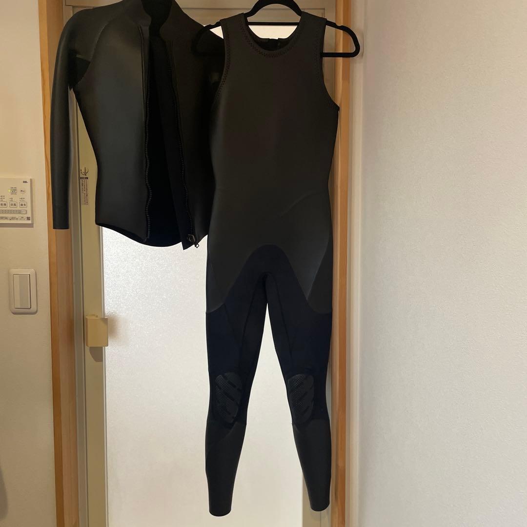 ブラック ロングジョン＋ジャケット ウェットスーツ　アックス好きな方に