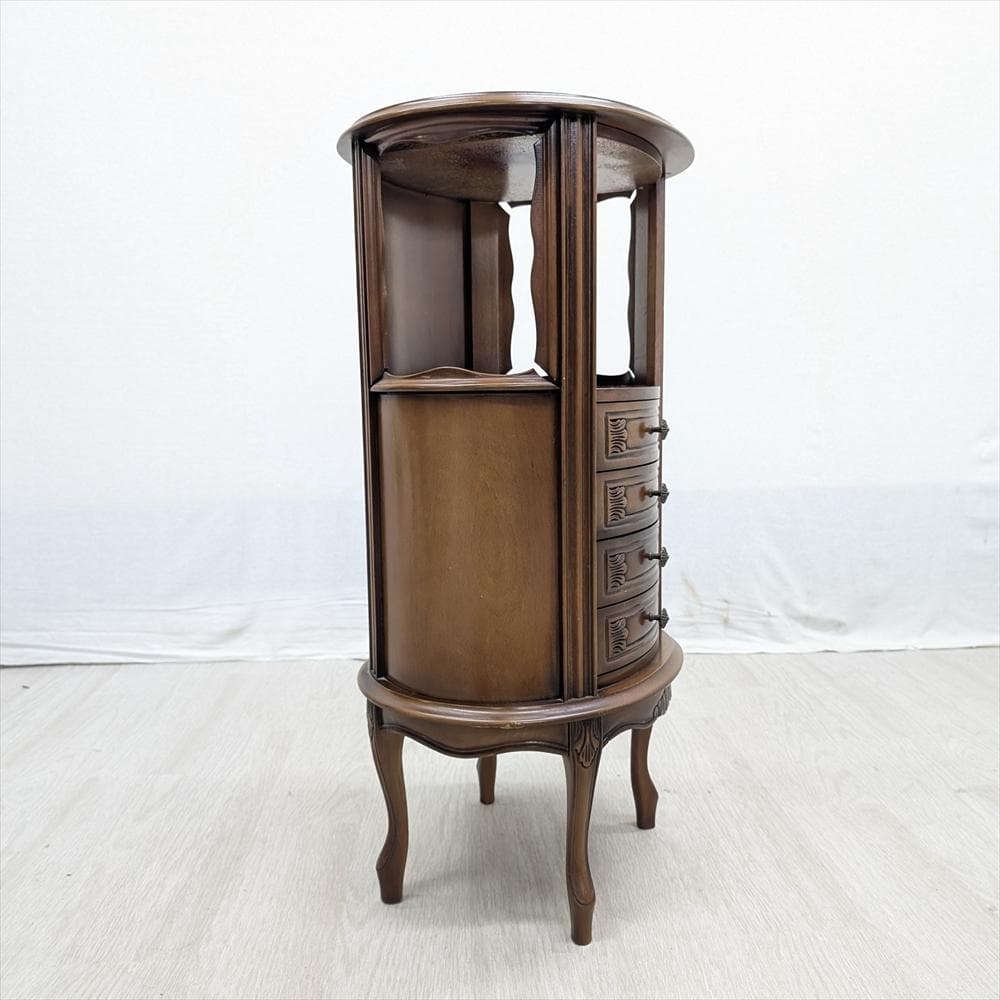 猫脚　コンソール　チェスト　キャビネット　引き出し　ドロワー　小物　花台　飾り台