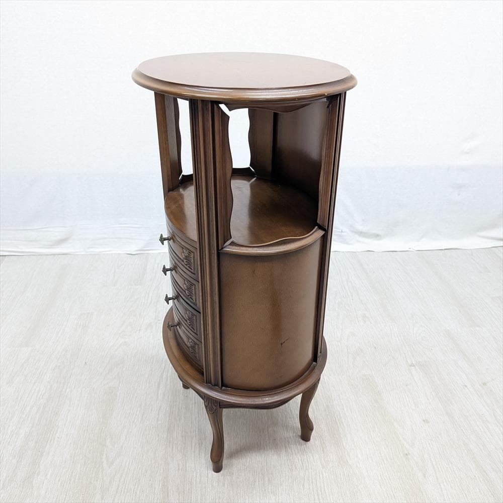 猫脚　コンソール　チェスト　キャビネット　引き出し　ドロワー　小物　花台　飾り台