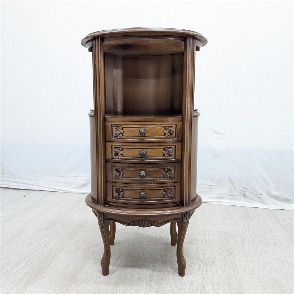 猫脚　コンソール　チェスト　キャビネット　引き出し　ドロワー　小物　花台　飾り台