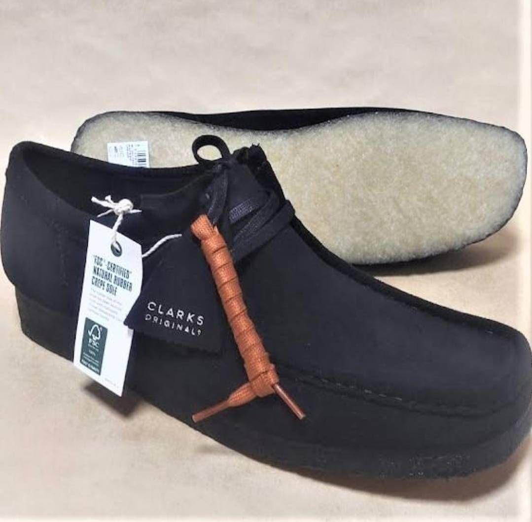 Clarks ブラック Wallabee 26cm クラークス ワラビー