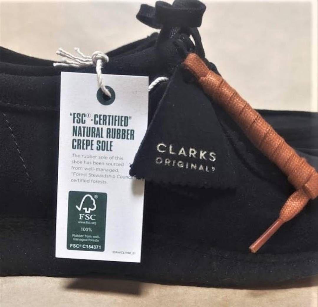 Clarks ブラック Wallabee 26cm クラークス ワラビー